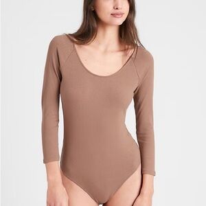 Banana Republic Ribbed Ballet Neck Bodysuit